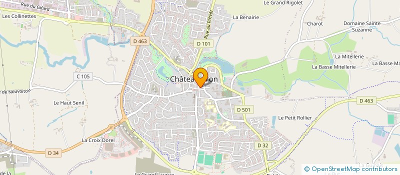 localisation de l'entreprise MONSIEUR ROCH-ALEXANDRE BENOIT  CHATEAUGIRON
