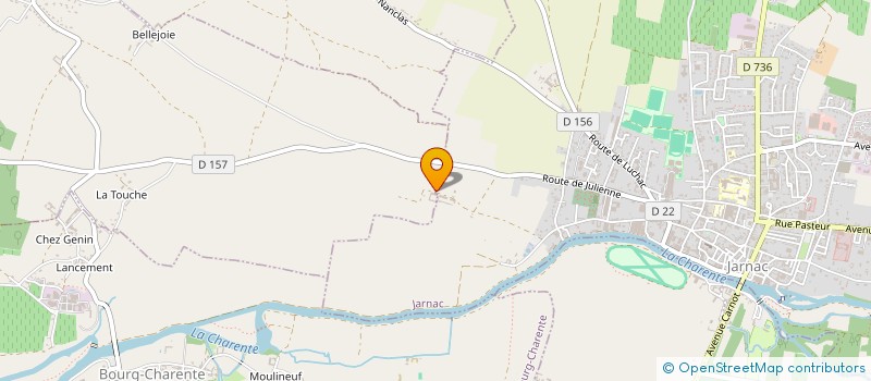 localisation de l'entreprise MONSIEUR ROCH HENNESSY à JARNAC