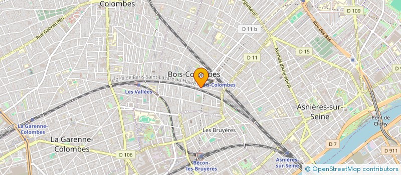 localisation de l'entreprise MONSIEUR ROCH SECONDAT DE MONTESQUIEU à BOIS-COLOMBES