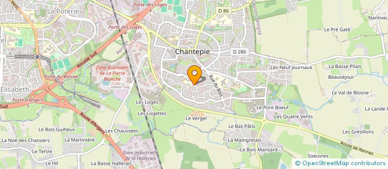 localisation de l'entreprise MONSIEUR ROCHE-DAVY NDOUGOU ATEDZOE  CHANTEPIE