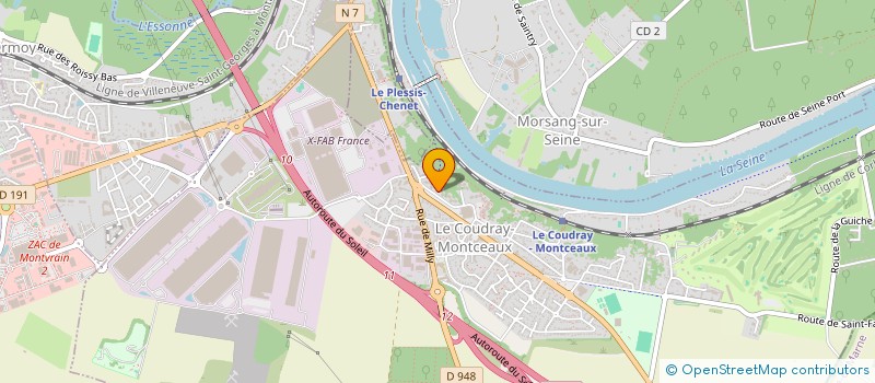 localisation de l'entreprise MONSIEUR ROCK KAMALANDUA TADI  LE COUDRAY-MONTCEAUX