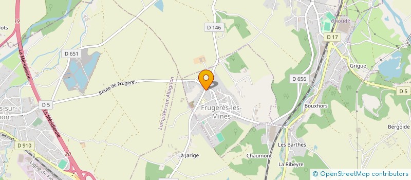 localisation de l'entreprise MONSIEUR ROCKY ESPINOS  FRUGERES-LES-MINES