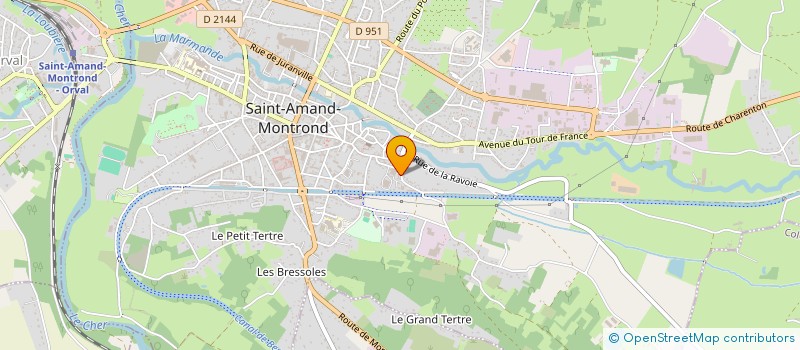 localisation de l'entreprise MONSIEUR ROCKY LEMANN  SAINT-AMAND-MONTROND