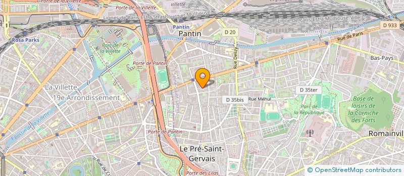 localisation de l'entreprise MONSIEUR RODDICK NSIMBA  PANTIN