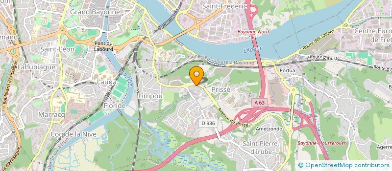 localisation de l'entreprise MONSIEUR RODDY VANDENABEELE à BAYONNE