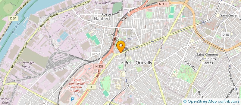 localisation de l'entreprise MONSIEUR RODELIN BABINDAMANA MILANDOU  LE PETIT-QUEVILLY