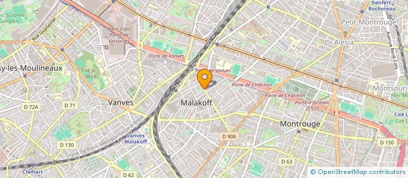 localisation de l'entreprise MONSIEUR RODERIC AARSSE  MALAKOFF