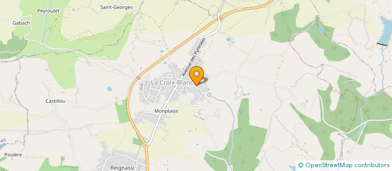 localisation de l'entreprise MONSIEUR RODERIC THIERRY  LA CROIX-BLANCHE