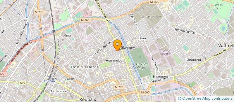 localisation de l'entreprise MONSIEUR RODERIC VALAMBOIS à ROUBAIX