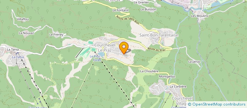 localisation de l'entreprise MONSIEUR RODERICK JORNA à COURCHEVEL
