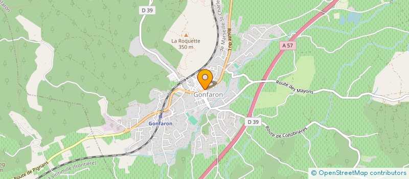 localisation de l'entreprise MONSIEUR RODERICK NONDE  GONFARON