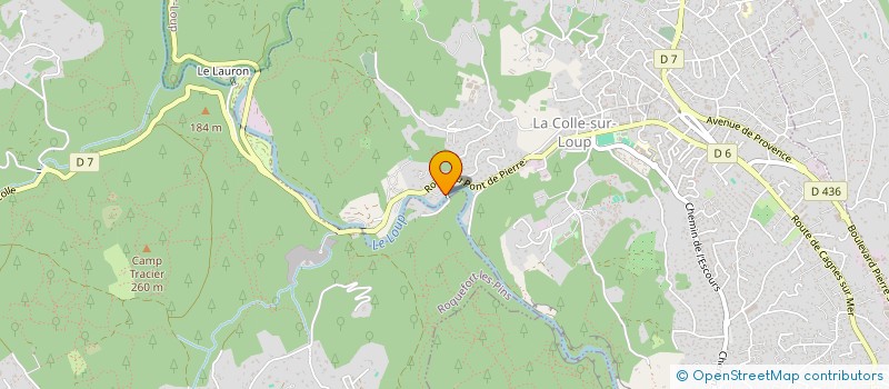 localisation de l'entreprise MONSIEUR RODERICK SMITH  LA COLLE-SUR-LOUP