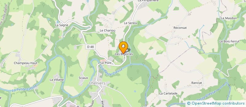 localisation de l'entreprise MONSIEUR RODNEY BRIAND à CHENIERS