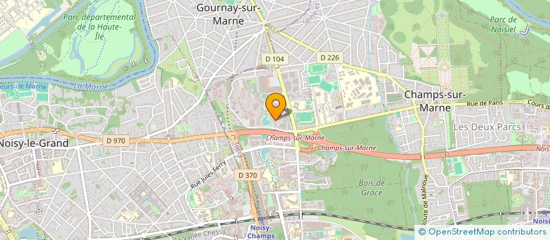 localisation de l'entreprise MONSIEUR RODNEY LAURENT  CHAMPS-SUR-MARNE