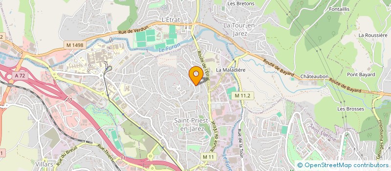 localisation de l'entreprise MONSIEUR RODOINE BENMAMMAR  SAINT-PRIEST-EN-JAREZ