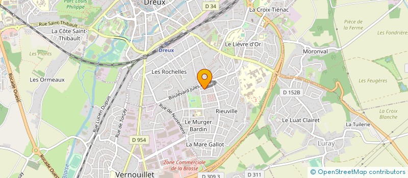 localisation de l'entreprise MONSIEUR RODOLFO ALVES DA CUNHA à DREUX