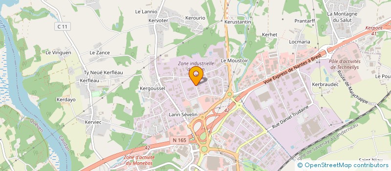 localisation de l'entreprise MONSIEUR RODOLPHE ANAT  CAUDAN