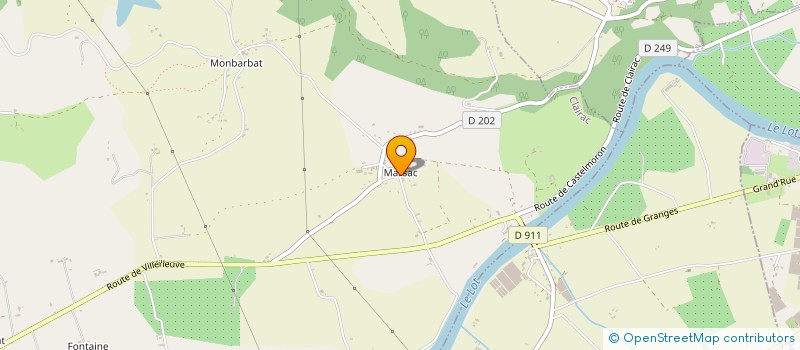 localisation de l'entreprise MONSIEUR RODOLPHE AUBERT  CLAIRAC