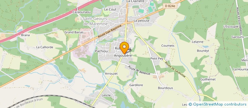 localisation de l'entreprise MONSIEUR RODOLPHE AZAIS à SAINT-GEOURS-DE-MAREMNE