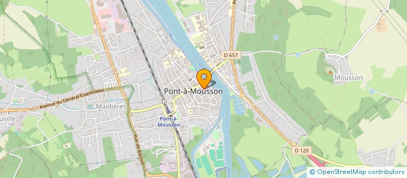 localisation de l'entreprise MONSIEUR RODOLPHE BAAS  PONT-A-MOUSSON