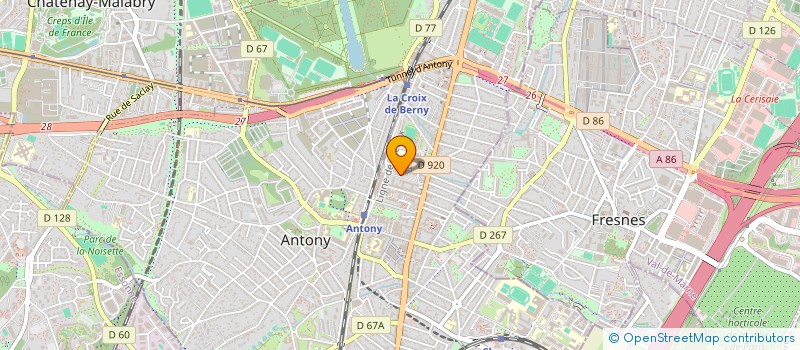 localisation de l'entreprise MONSIEUR RODOLPHE BARAT à ANTONY