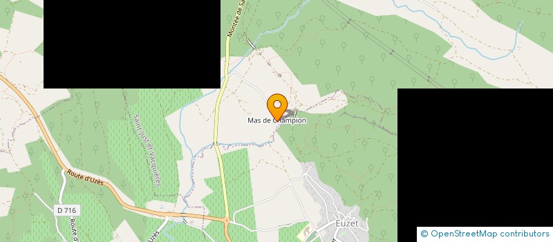 localisation de l'entreprise MONSIEUR RODOLPHE BASTIE  SAINT-JUST-ET-VACQUIERES