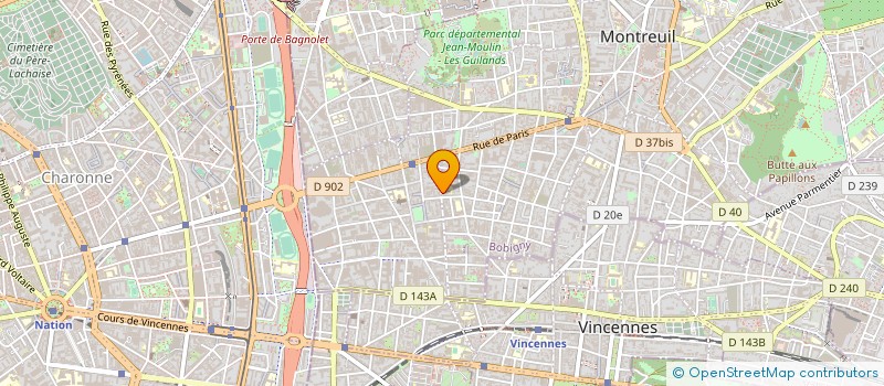 localisation de l'entreprise MONSIEUR RODOLPHE BAUR à MONTREUIL