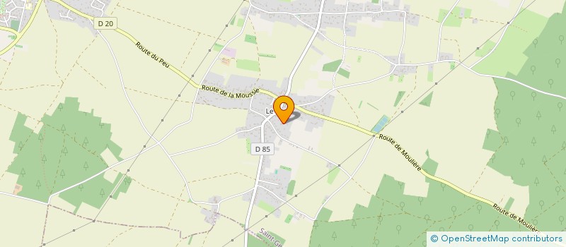 localisation de l'entreprise MONSIEUR RODOLPHE BELONCLE  SAINT-GEORGES-LES-BAILLARGEAUX