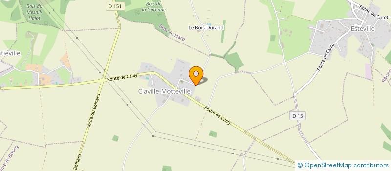 localisation de l'entreprise MONSIEUR RODOLPHE BERRUBE  CLAVILLE-MOTTEVILLE