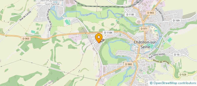 localisation de l'entreprise MONSIEUR RODOLPHE BERTHOLLE  CHATILLON-SUR-SEINE