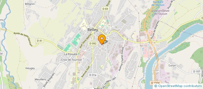 localisation de l'entreprise MONSIEUR RODOLPHE BIANCO à BELLEY