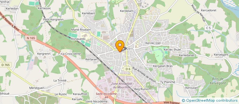 localisation de l'entreprise MONSIEUR RODOLPHE BIHANNIC à GESTEL
