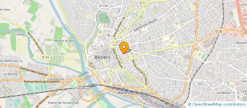 localisation de l'entreprise MONSIEUR RODOLPHE BONNET à BEZIERS