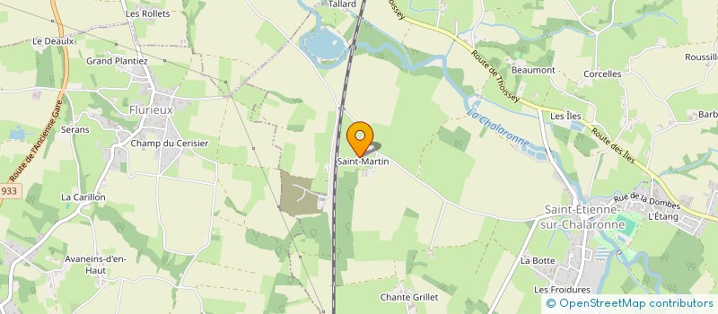 localisation de l'entreprise MONSIEUR RODOLPHE BONNOT  SAINT-ETIENNE-SUR-CHALARONNE