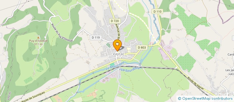 localisation de l'entreprise MONSIEUR RODOLPHE BOUCART  VAYRAC