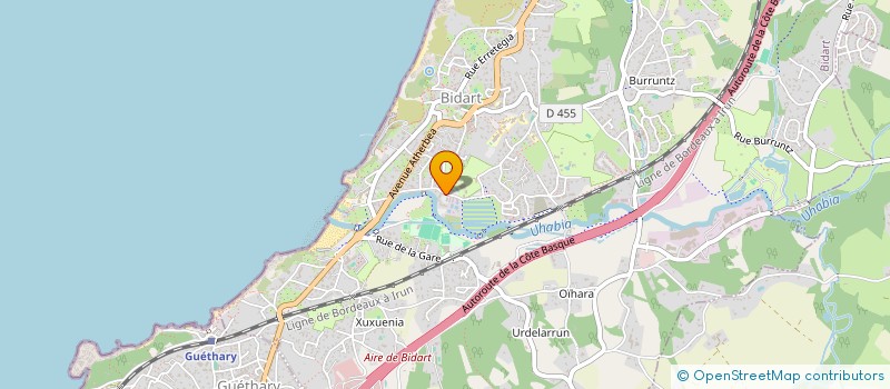 localisation de l'entreprise MONSIEUR RODOLPHE BOUCHET à BIDART