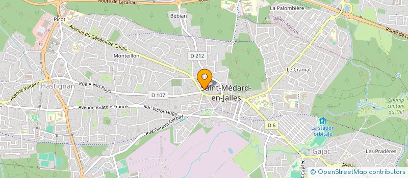 localisation de l'entreprise MONSIEUR RODOLPHE BOUDIN  SAINT-MEDARD-EN-JALLES