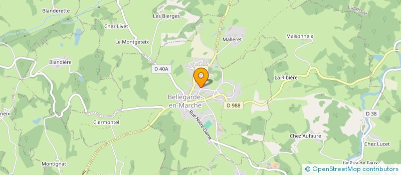 localisation de l'entreprise MONSIEUR RODOLPHE BOUGERE à BELLEGARDE-EN-MARCHE