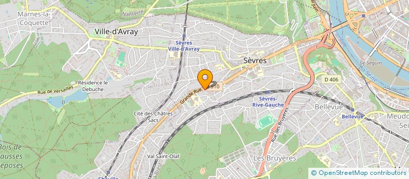 localisation de l'entreprise MONSIEUR RODOLPHE BOUQUET à SEVRES