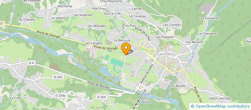 localisation de l'entreprise MONSIEUR RODOLPHE BOYELDIEU  SAMOENS