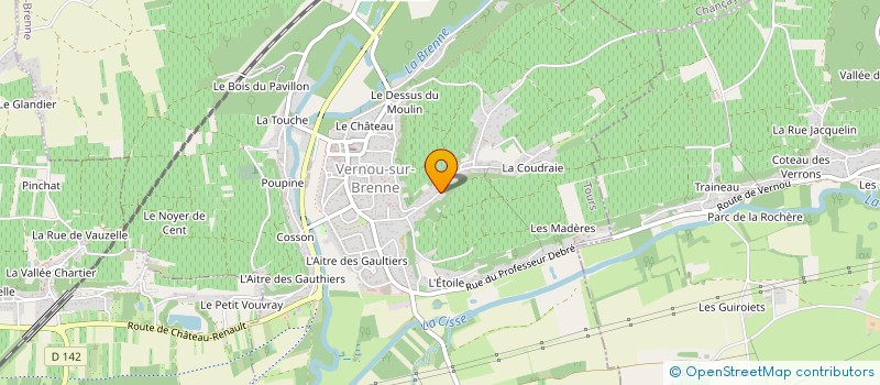 localisation de l'entreprise MONSIEUR RODOLPHE BREE  VERNOU-SUR-BRENNE