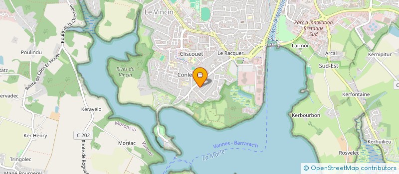 localisation de l'entreprise MONSIEUR RODOLPHE BRENIERE à VANNES