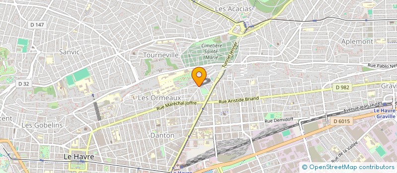 localisation de l'entreprise MONSIEUR RODOLPHE BRICARD à LE HAVRE