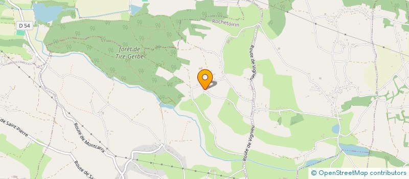 localisation de l'entreprise MONSIEUR RODOLPHE BUCHET  ROCHETOIRIN