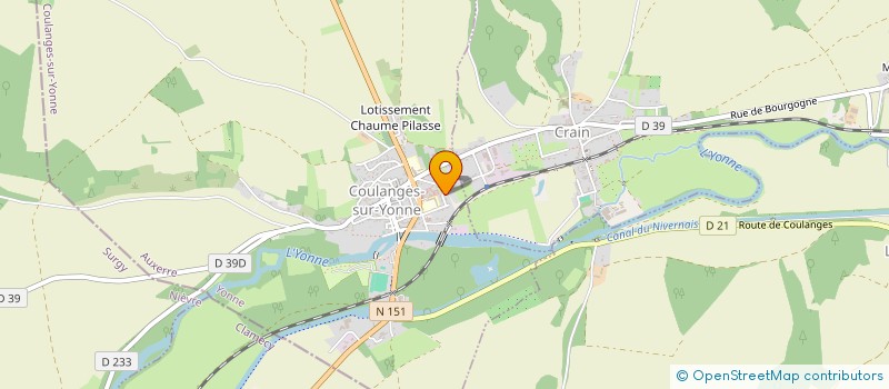 localisation de l'entreprise MONSIEUR RODOLPHE CADOUR  COULANGES-SUR-YONNE