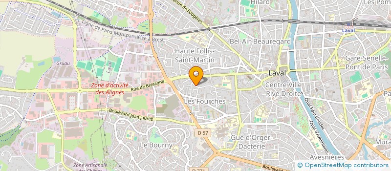 localisation de l'entreprise MONSIEUR RODOLPHE CAILLARD à LAVAL