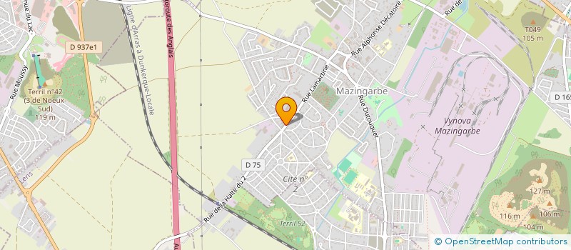 localisation de l'entreprise MONSIEUR RODOLPHE CALIPPE  MAZINGARBE