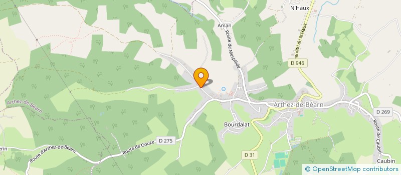 localisation de l'entreprise MONSIEUR RODOLPHE CANVILLE à ARTHEZ-DE-BEARN