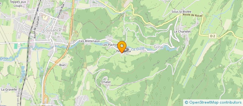 localisation de l'entreprise MONSIEUR RODOLPHE CHARLET  GIZIA