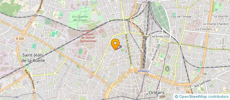 localisation de l'entreprise MONSIEUR RODOLPHE CHATILLON  ORLEANS